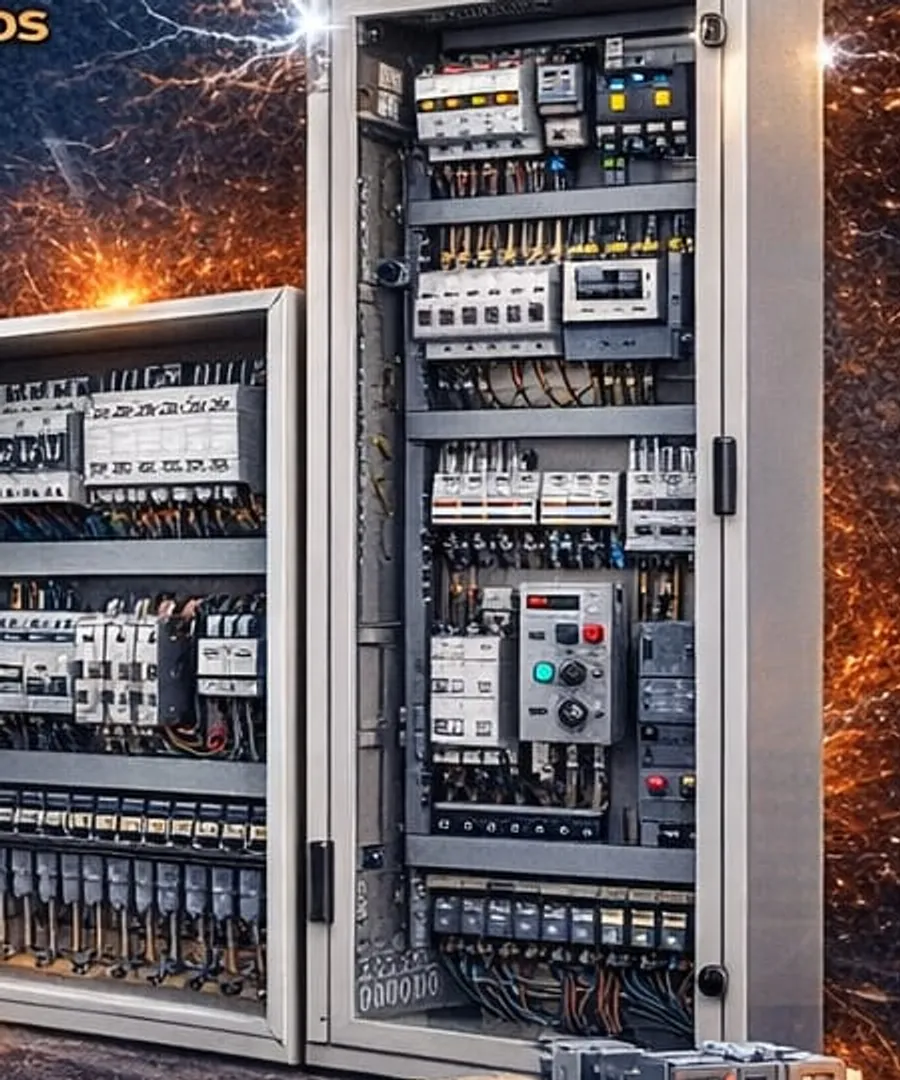 Painéis e quadros elétricos montados e organizados